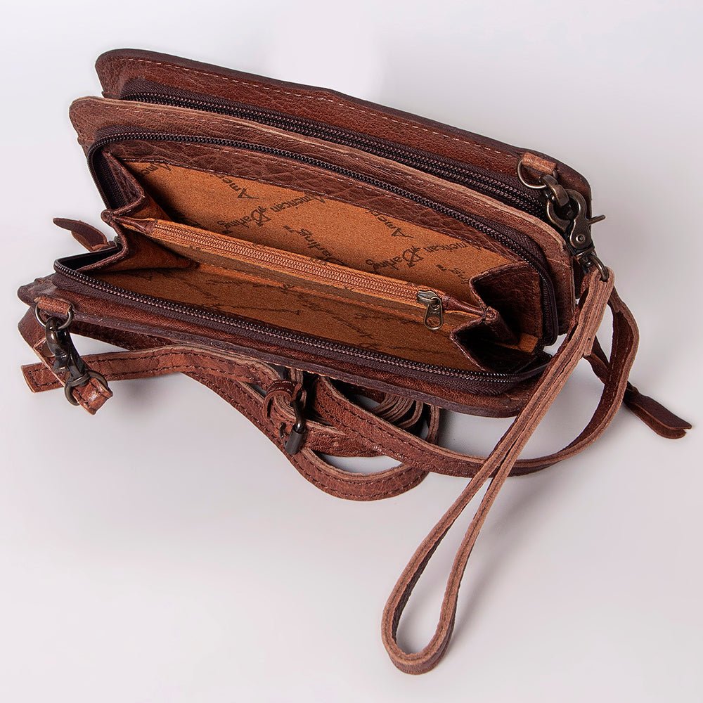 American Darling Hand Tooled Hair-On Genuine Leather