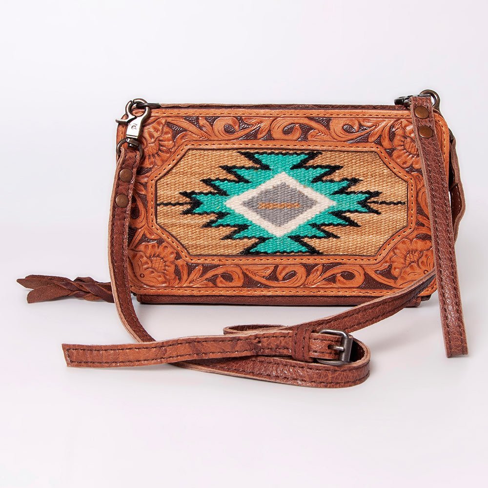 American Darling Hand Tooled Hair-On Genuine Leather