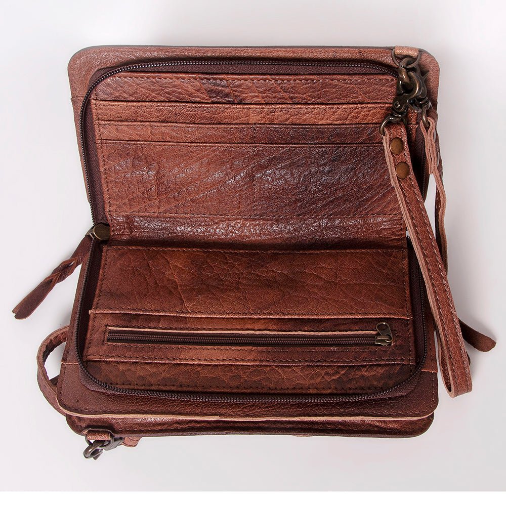 American Darling Hand Tooled Hair-On Genuine Leather