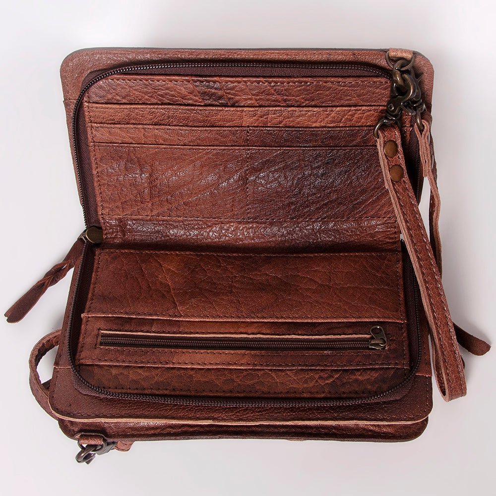 American Darling Hand Tooled Hair-On Genuine Leather
