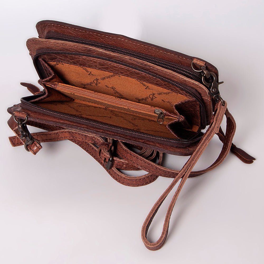 American Darling Hand Tooled Hair-On Genuine Leather