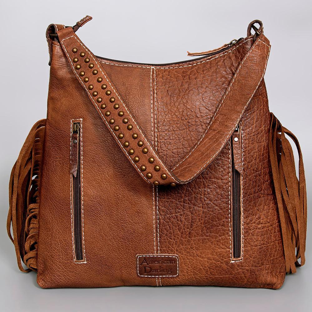 American Darling Hand-Tooled Saddle Blanket Leather Hobo Bag