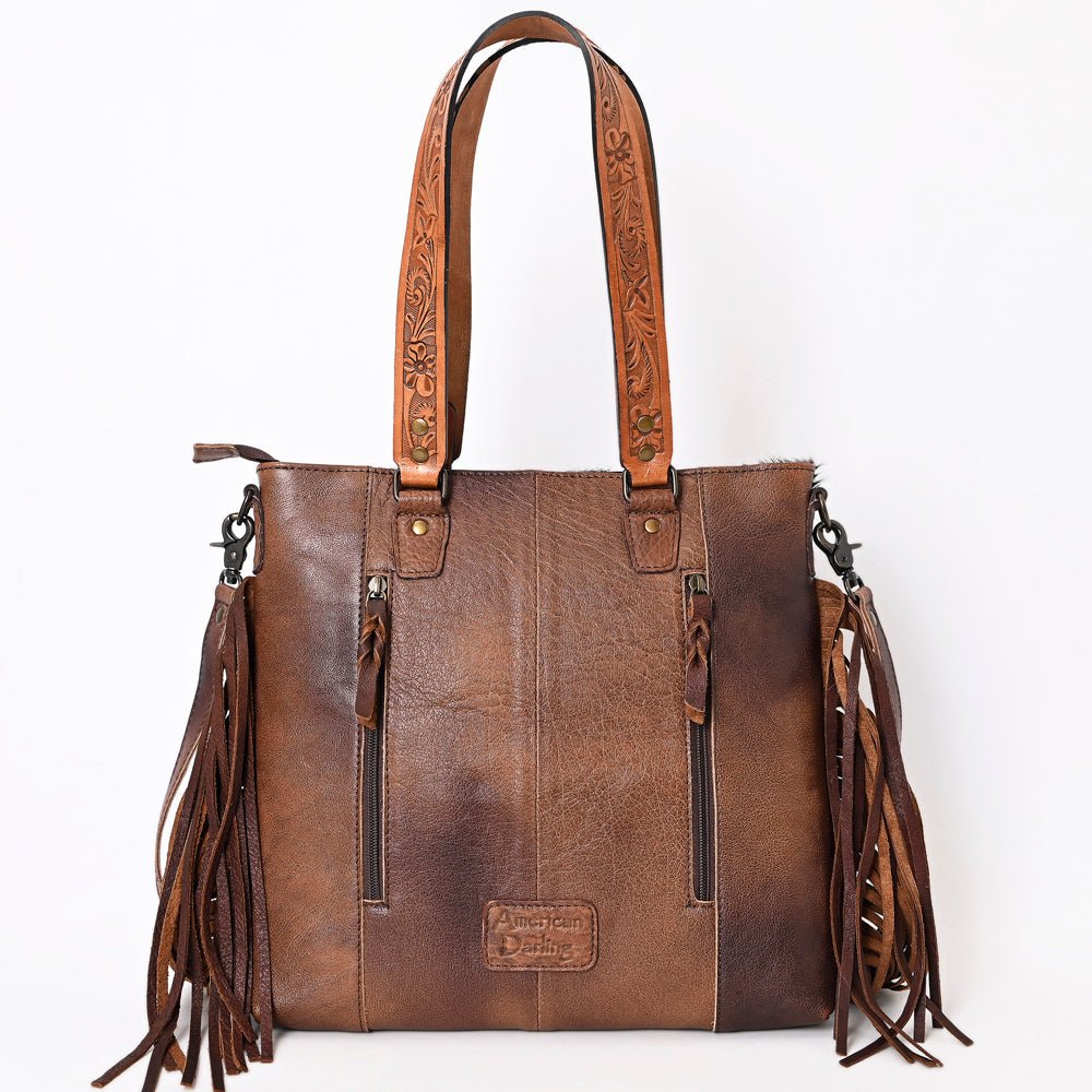 American Darling Hand-Tooled Genuine Leather Tote
