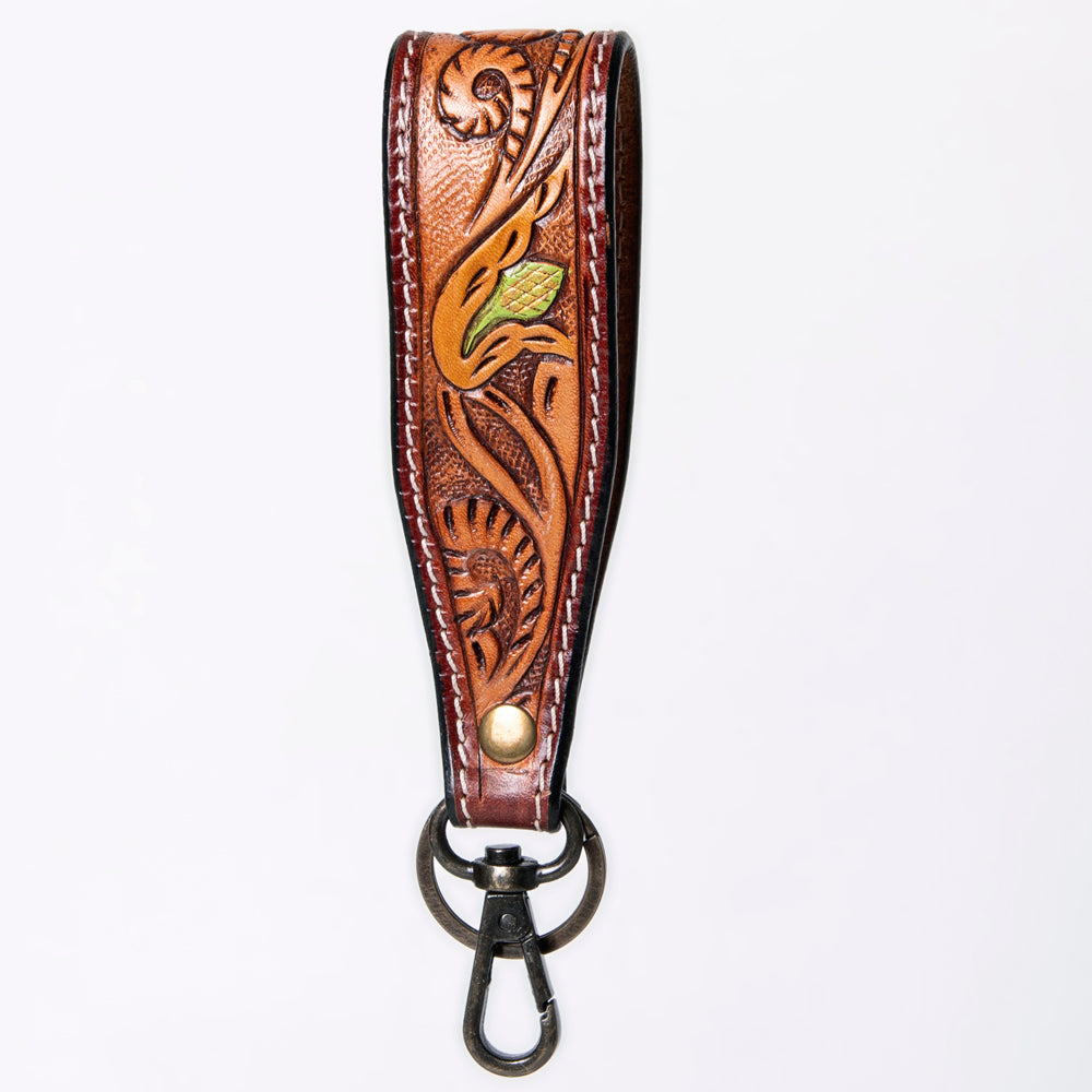 American Darling Hand Tooled Genuine Leather Handle Strap for Wristlet Bag Phone Wrist Keychain Wallet Purse Clutch Cellphone