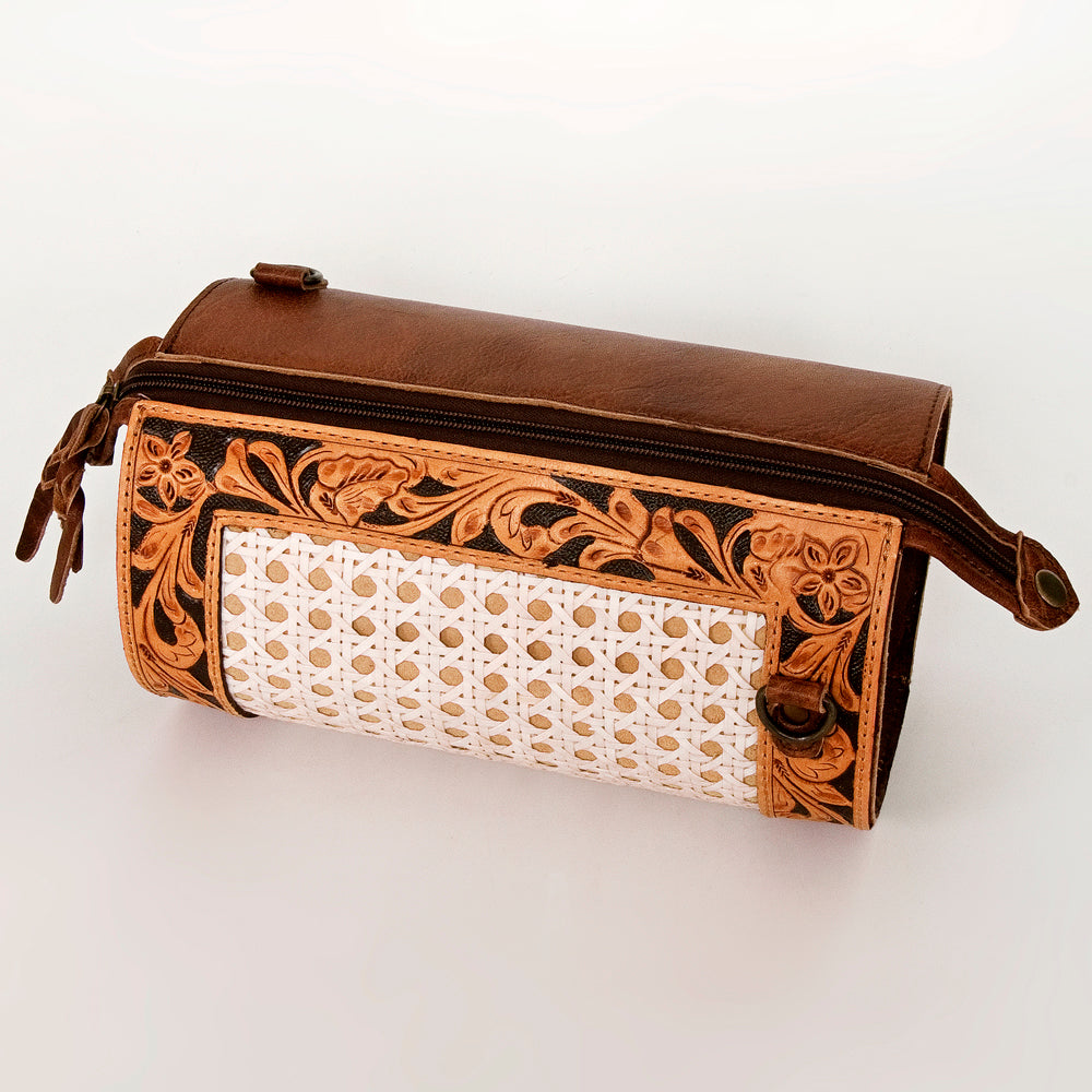 American Darling Duffel Bag for Women, Hand Tooled Floral Leather Western Bag, Full Grain Vegetable-Tanned with YKK Zipper