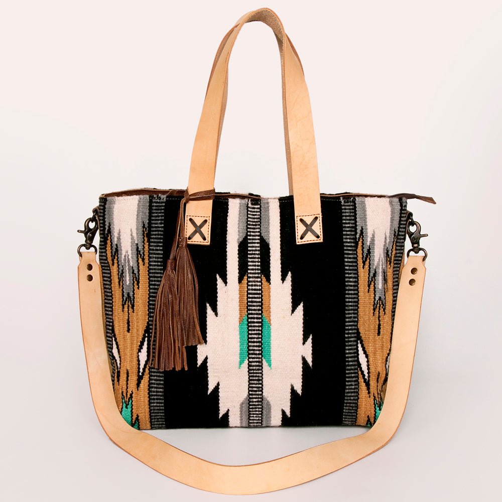 American Darling Tote Saddle Blanket Genuine Leather