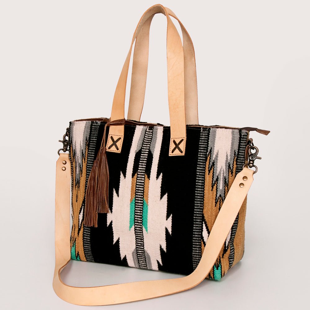 American Darling Tote Saddle Blanket Genuine Leather