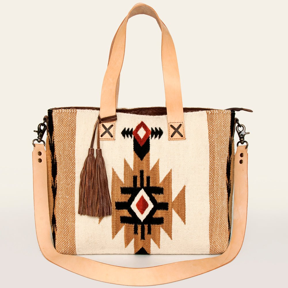 American Darling Tote Saddle Blanket Genuine Leather