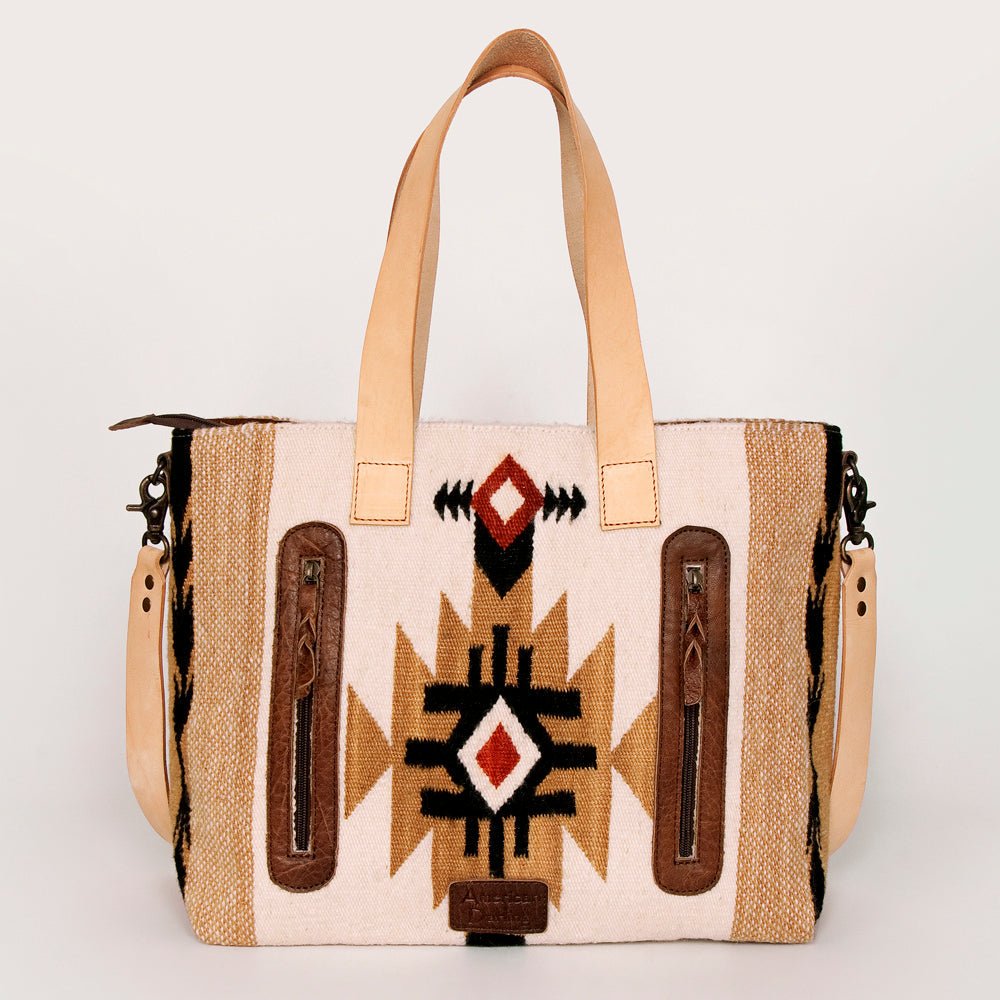American Darling Tote Saddle Blanket Genuine Leather