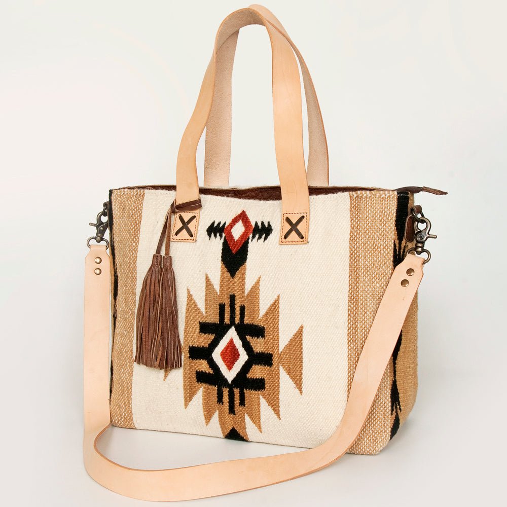 American Darling Tote Saddle Blanket Genuine Leather