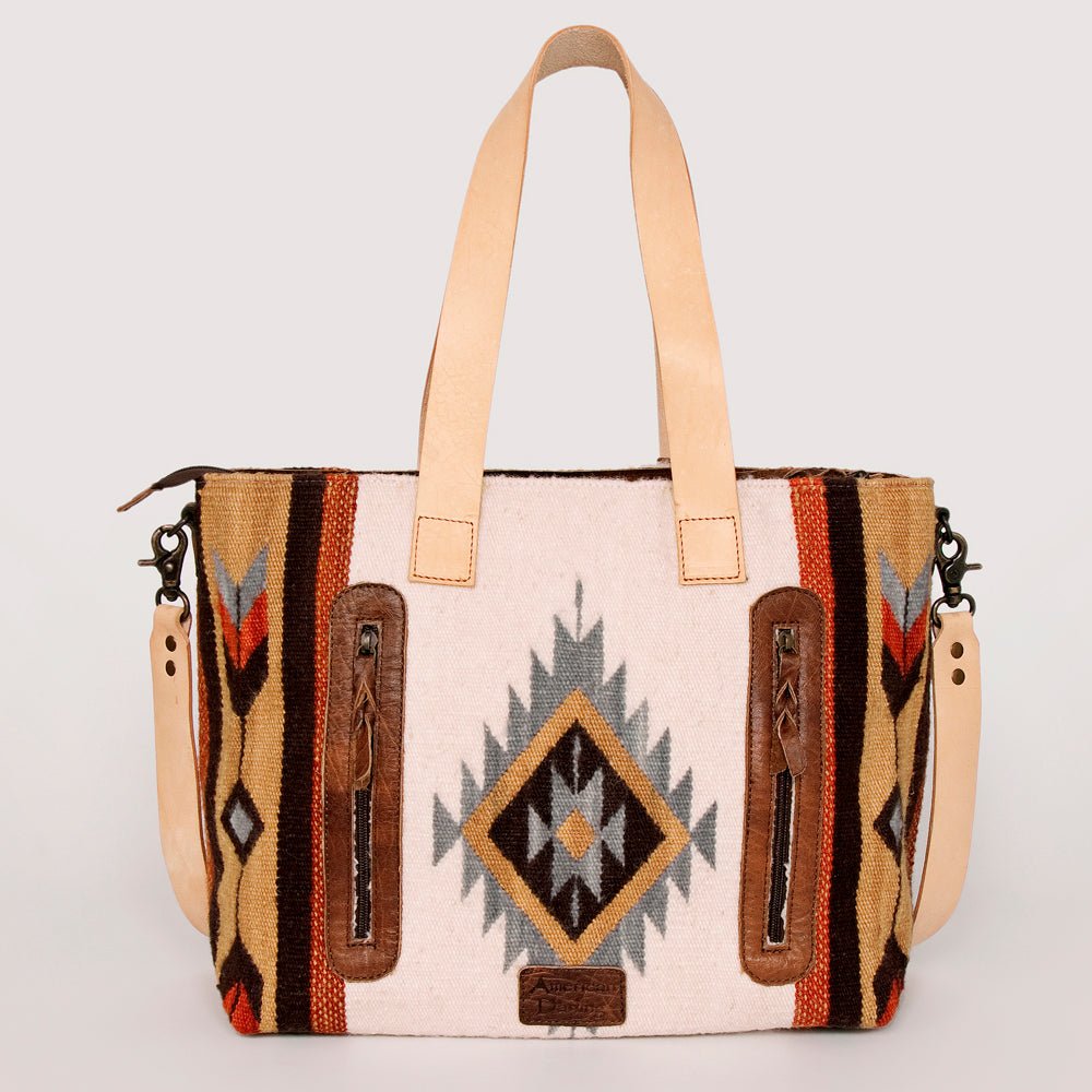 American Darling Tote Saddle Blanket Genuine Leather