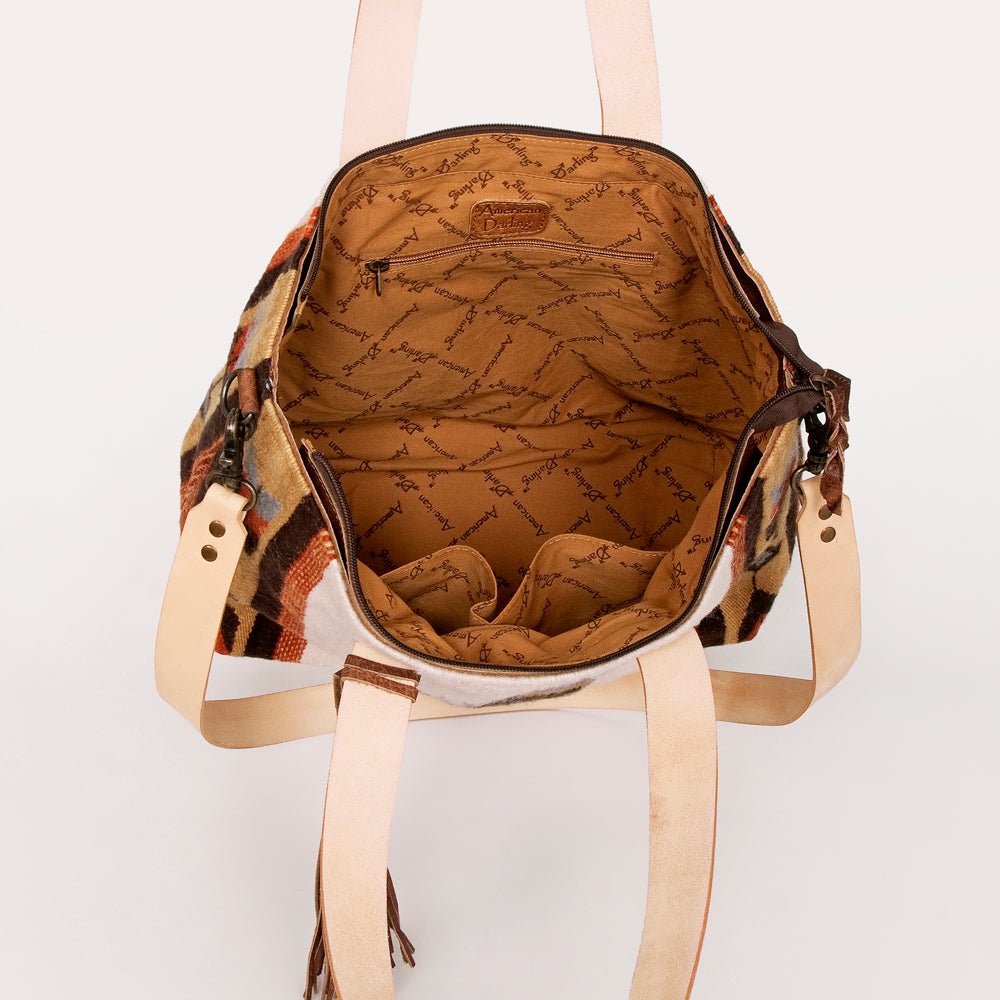 American Darling Tote Saddle Blanket Genuine Leather