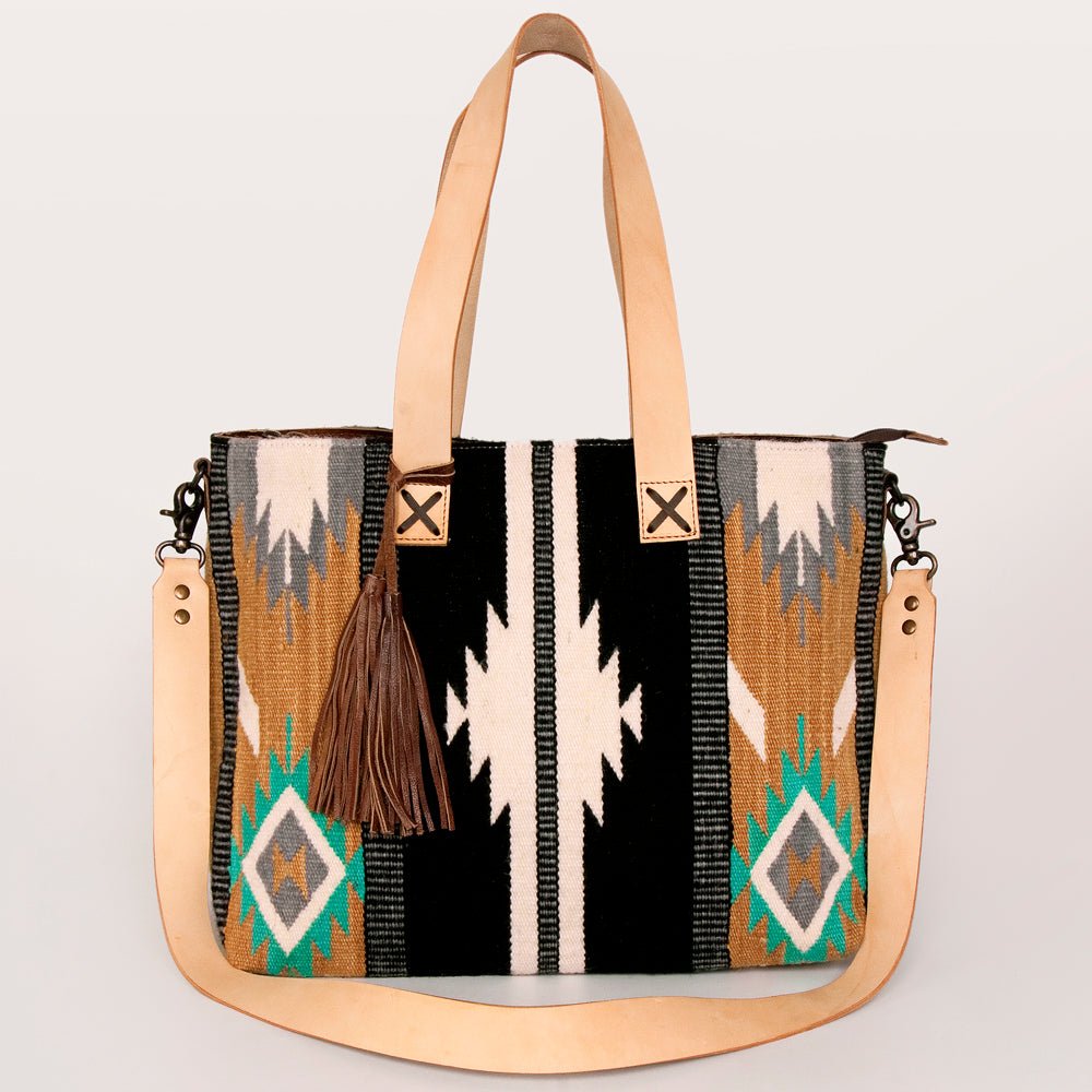 American Darling Tote Saddle Blanket Genuine Leather