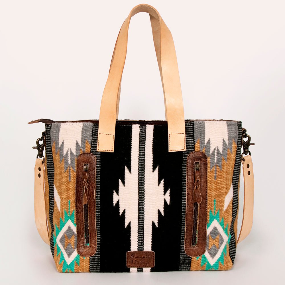 American Darling Tote Saddle Blanket Genuine Leather