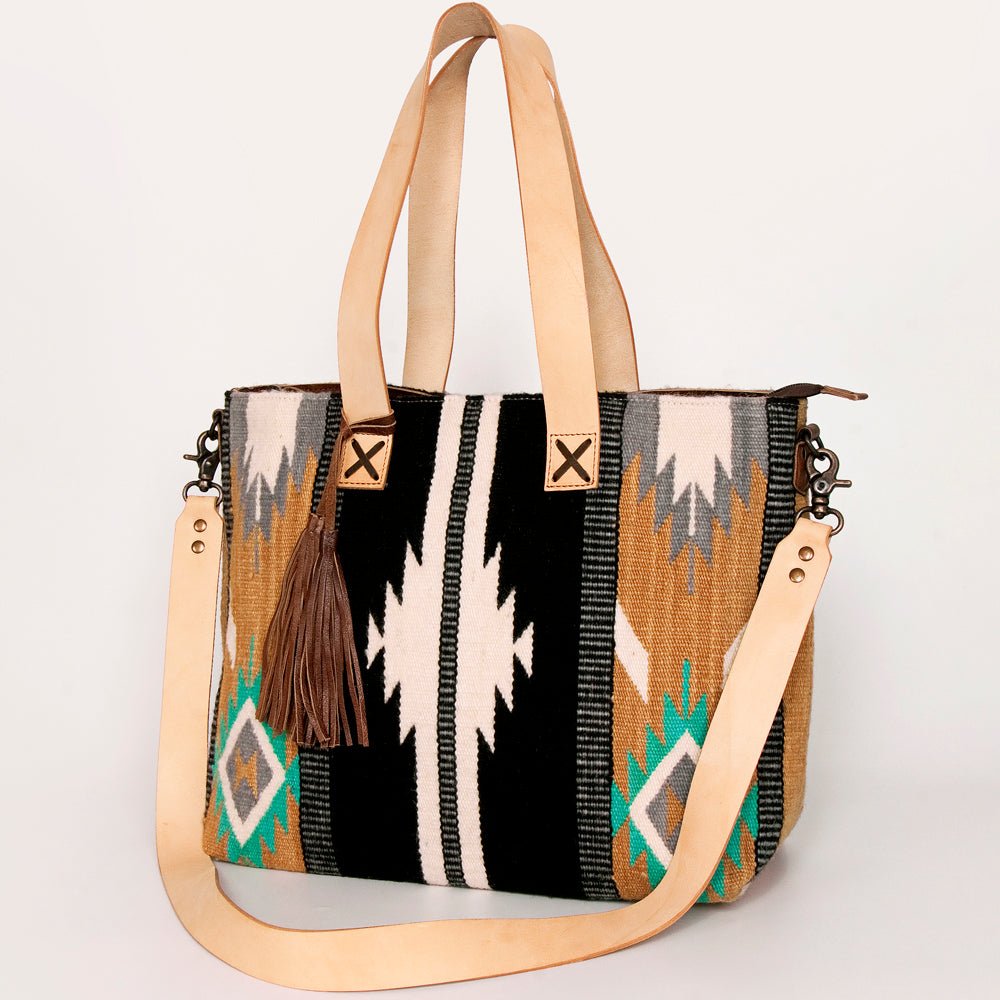 American Darling Tote Saddle Blanket Genuine Leather