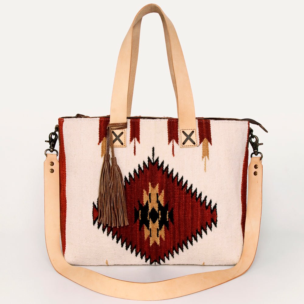 American Darling Tote Saddle Blanket Genuine Leather