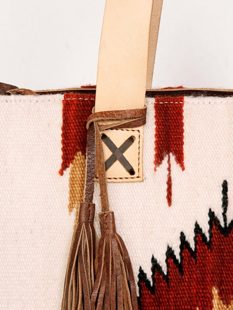 American Darling Tote Saddle Blanket Genuine Leather