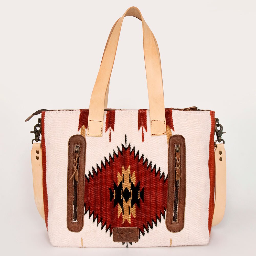 American Darling Tote Saddle Blanket Genuine Leather