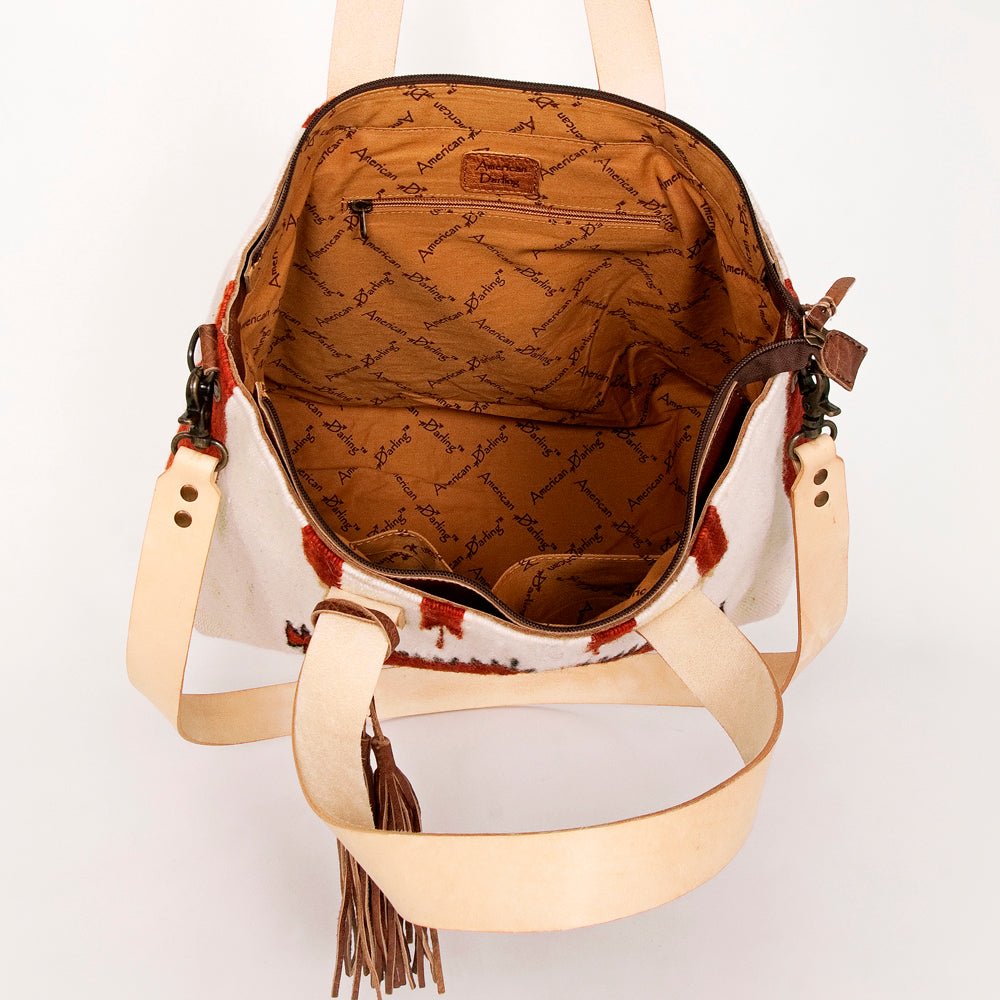 American Darling Tote Saddle Blanket Genuine Leather