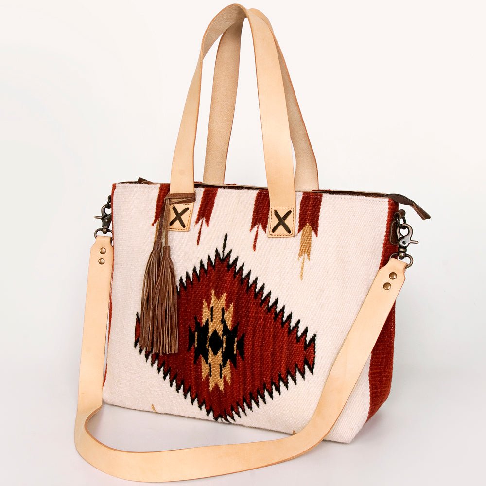 American Darling Tote Saddle Blanket Genuine Leather