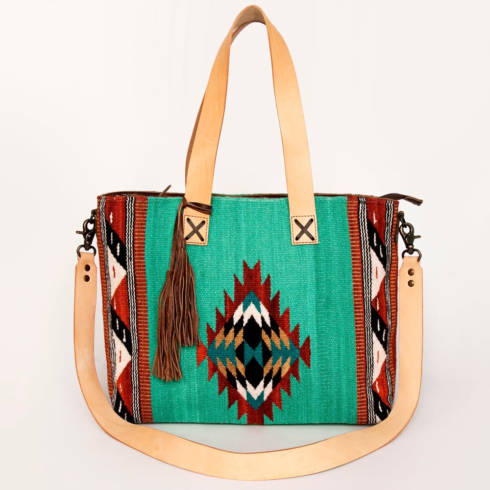 American Darling Tote Saddle Blanket Genuine Leather