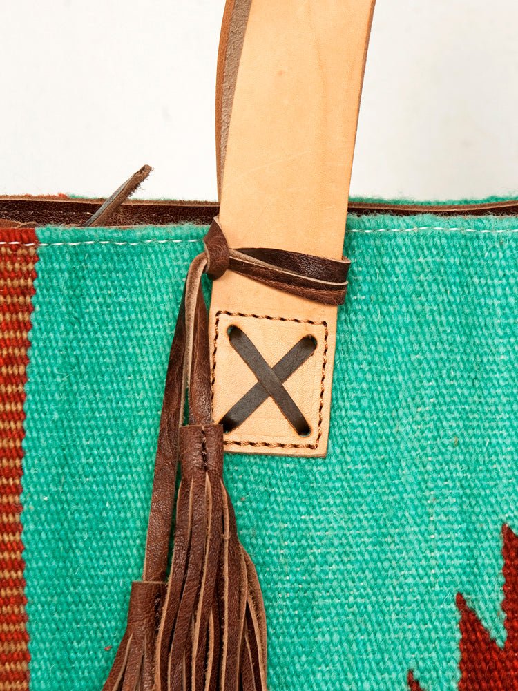 American Darling Tote Saddle Blanket Genuine Leather