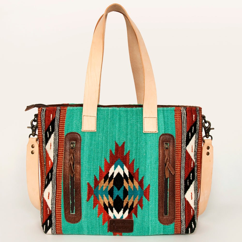 American Darling Tote Saddle Blanket Genuine Leather