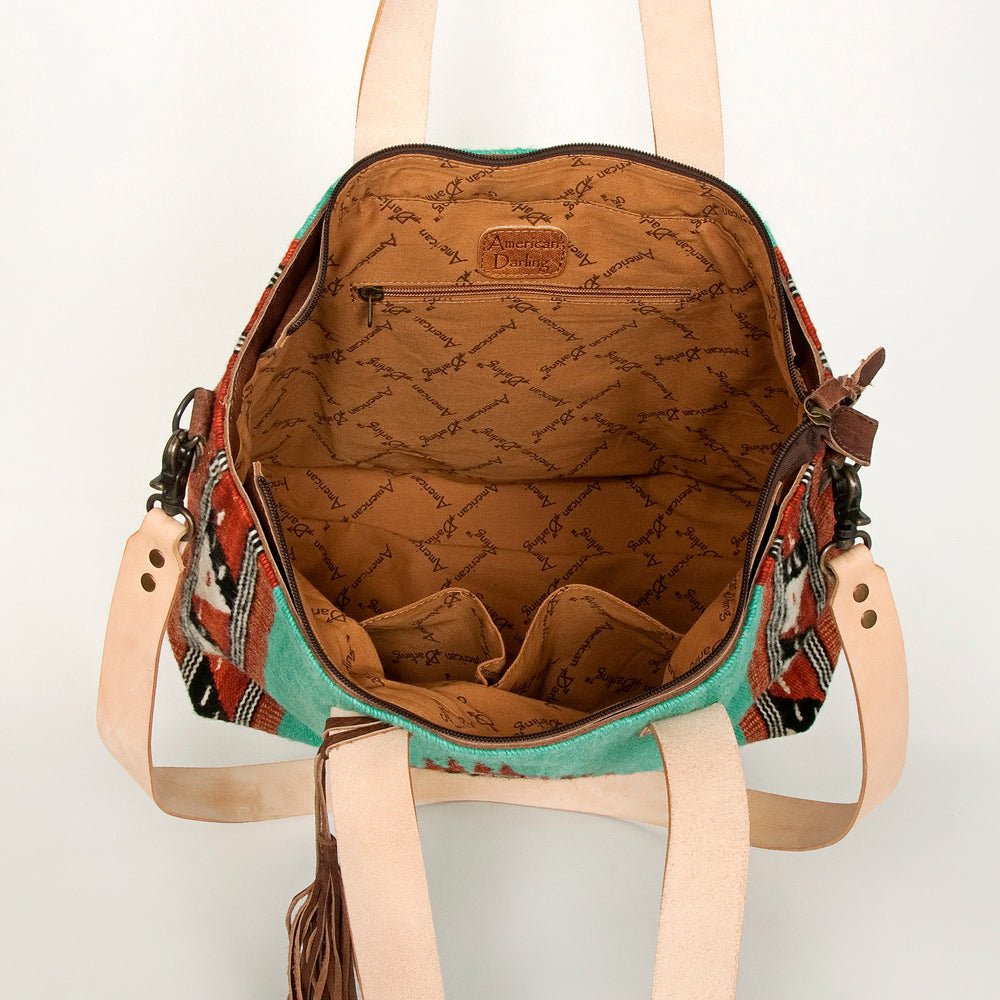 American Darling Tote Saddle Blanket Genuine Leather