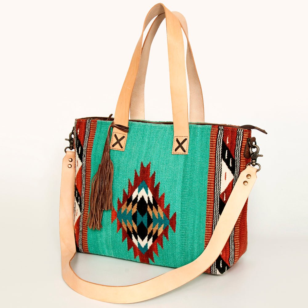 American Darling Tote Saddle Blanket Genuine Leather