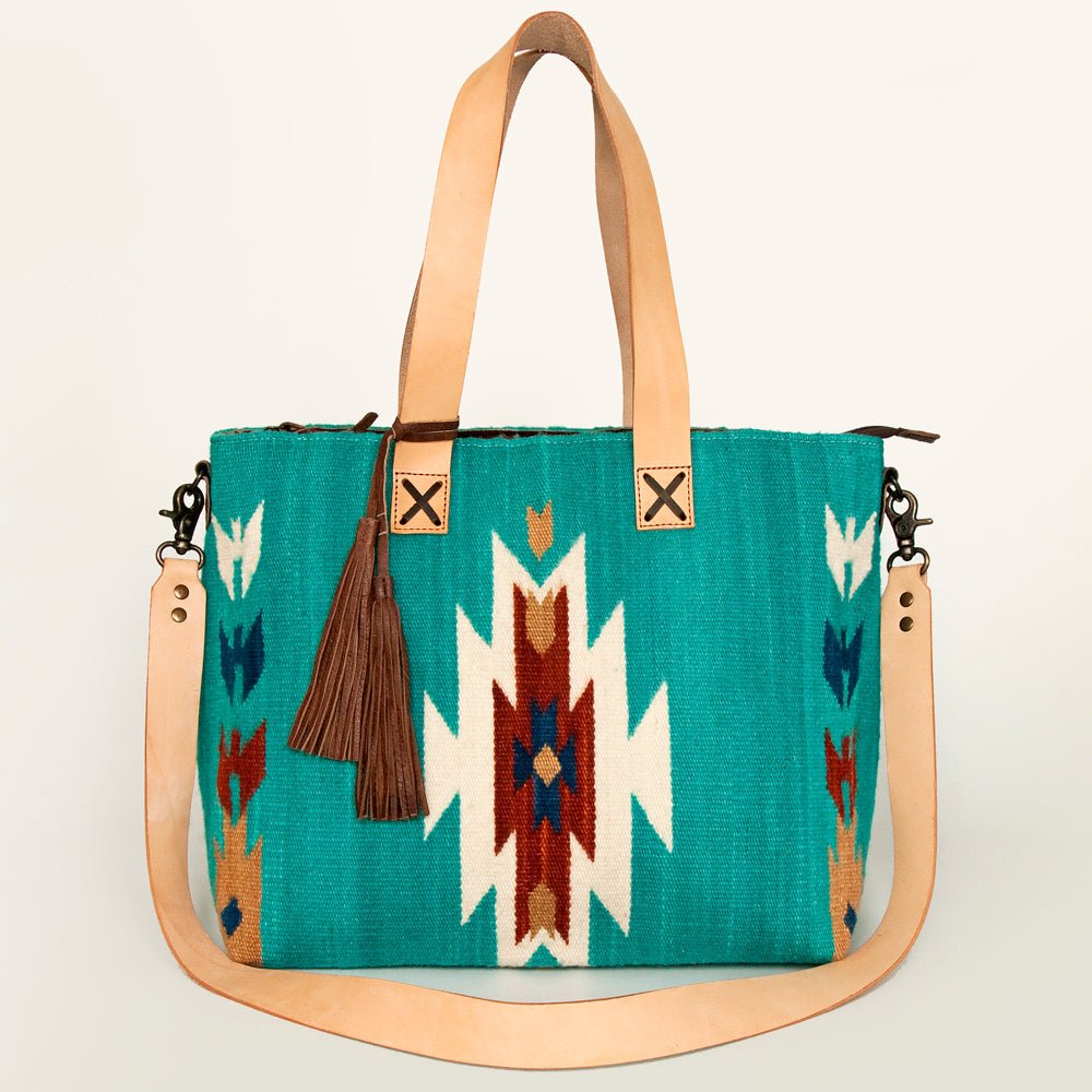American Darling Tote Saddle Blanket Genuine Leather