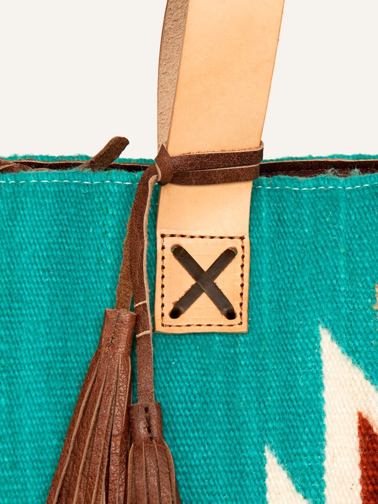 American Darling Tote Saddle Blanket Genuine Leather