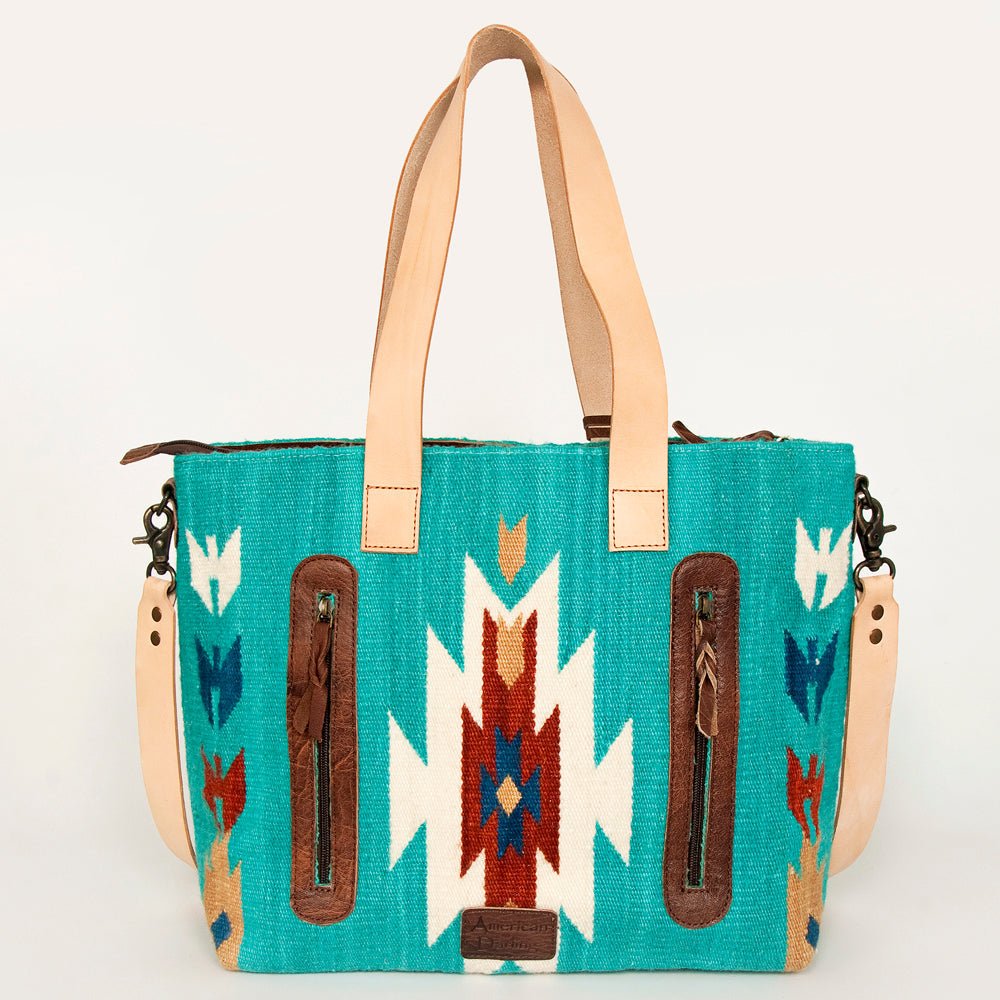American Darling Tote Saddle Blanket Genuine Leather