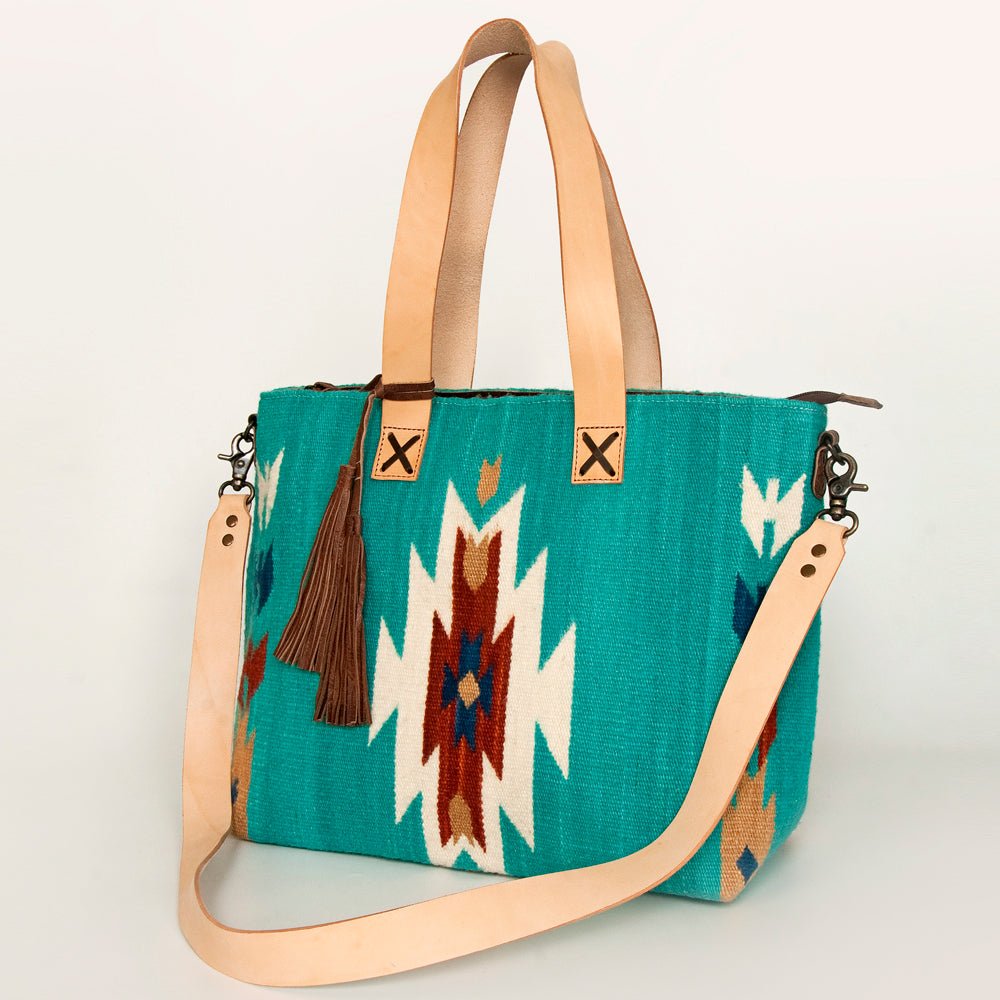 American Darling Tote Saddle Blanket Genuine Leather