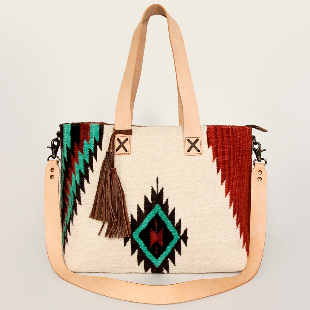 American Darling Tote Saddle Blanket Genuine Leather