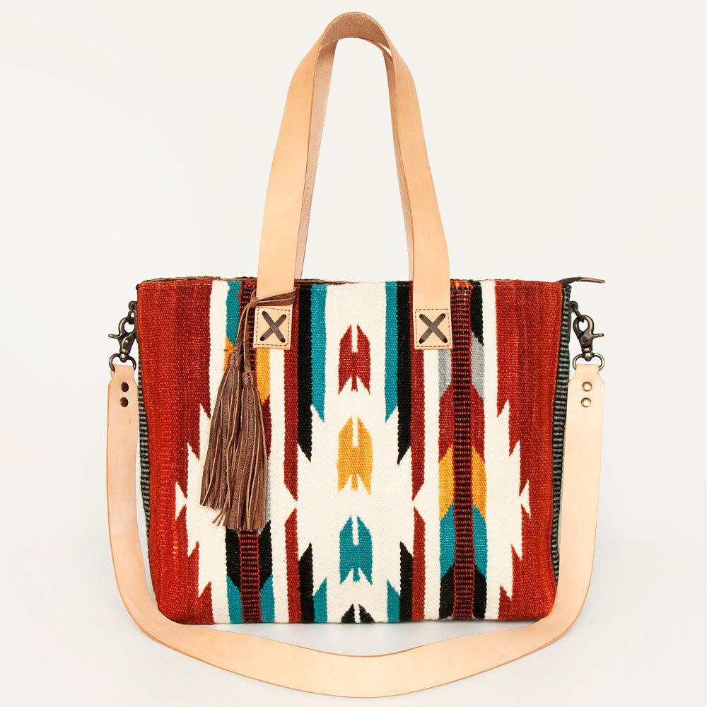 American Darling Tote Saddle Blanket Genuine Leather
