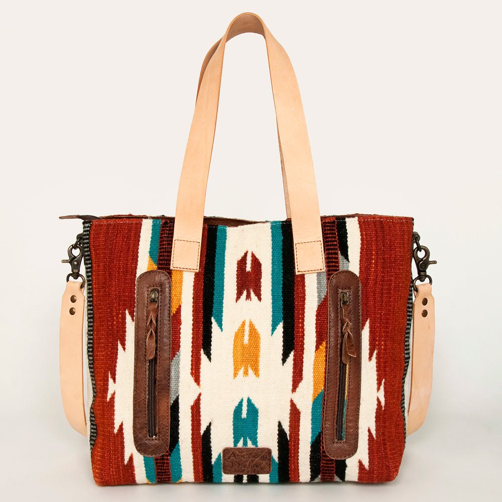 American Darling Tote Saddle Blanket Genuine Leather