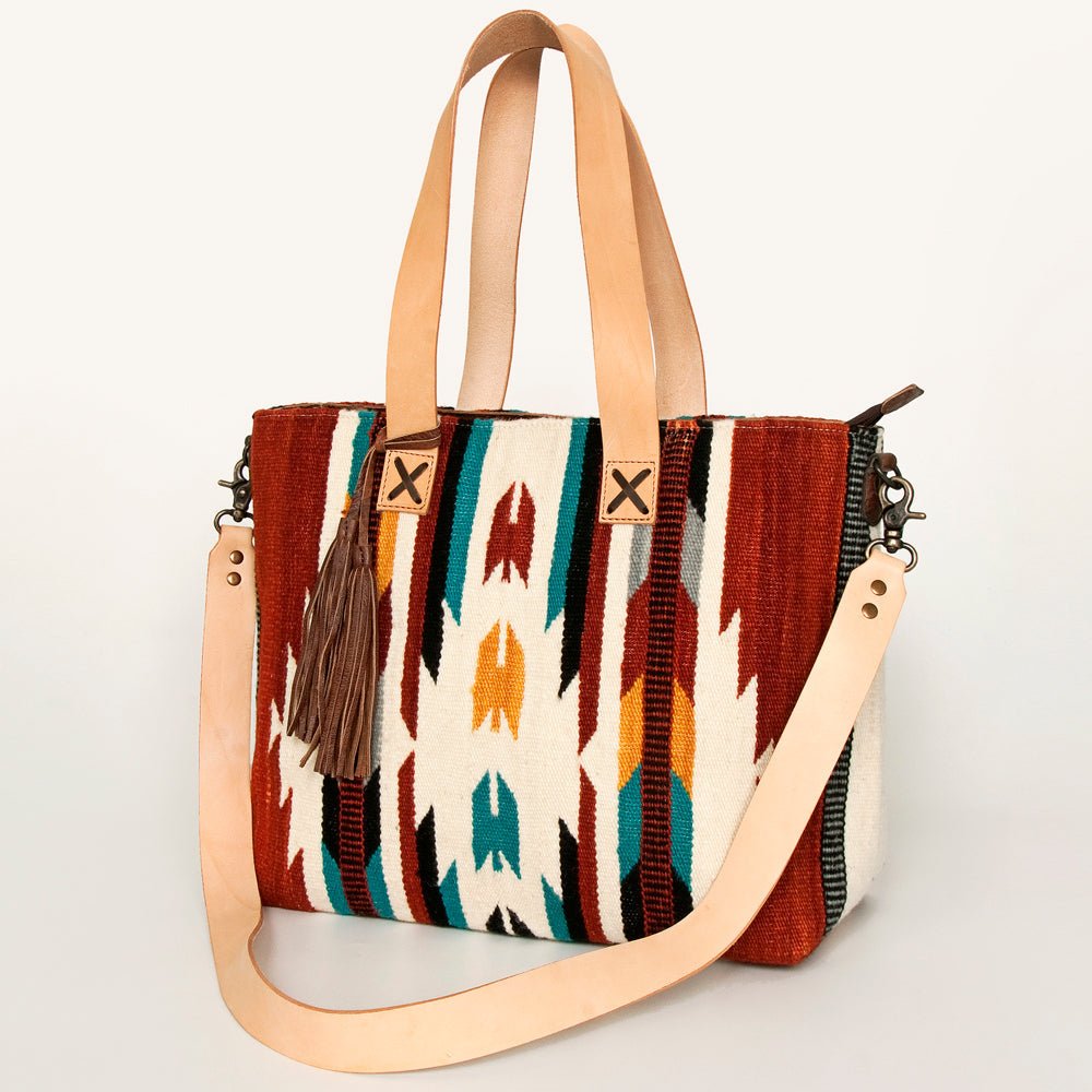 American Darling Tote Saddle Blanket Genuine Leather