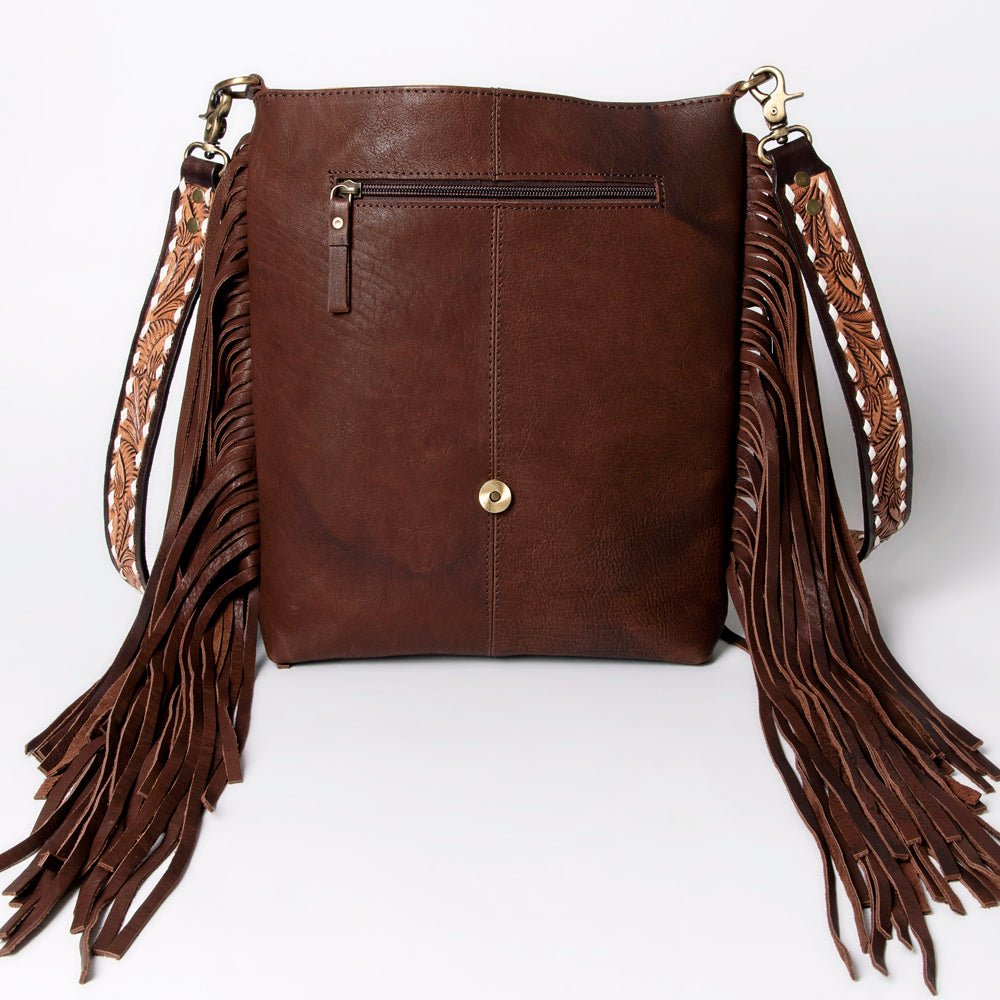 American Darling Large Crossbody Hand Tooled Genuine Leather