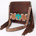 American Darling Large Crossbody Hand Tooled Genuine Leather