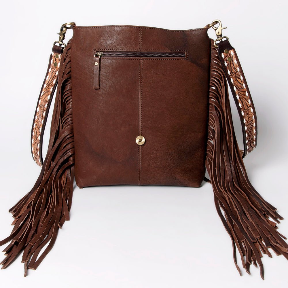 American Darling Large Crossbody Hand Tooled Genuine Leather