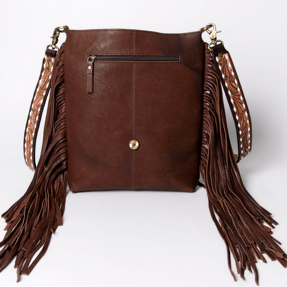 American Darling Large Crossbody Hand Tooled Genuine Leather