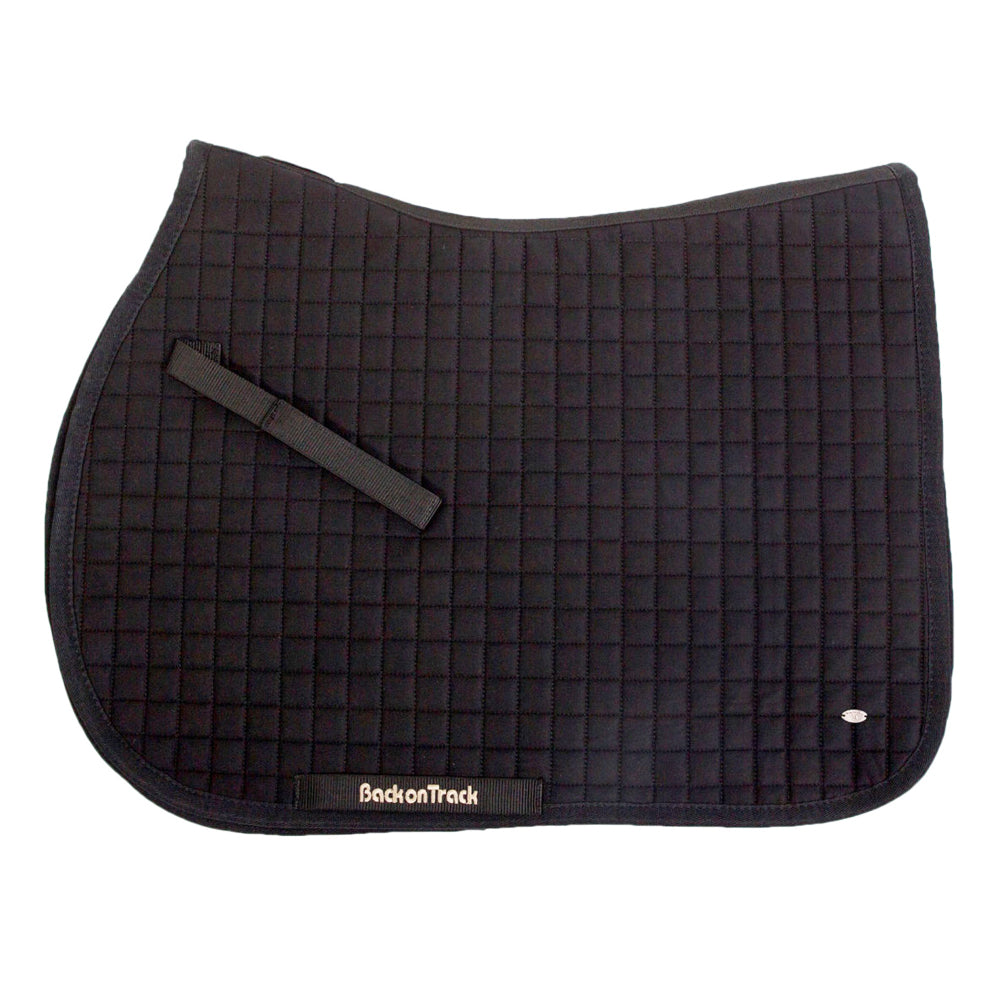 Back On Track No. 1 All-Purpose Saddle Pad — Black, Full