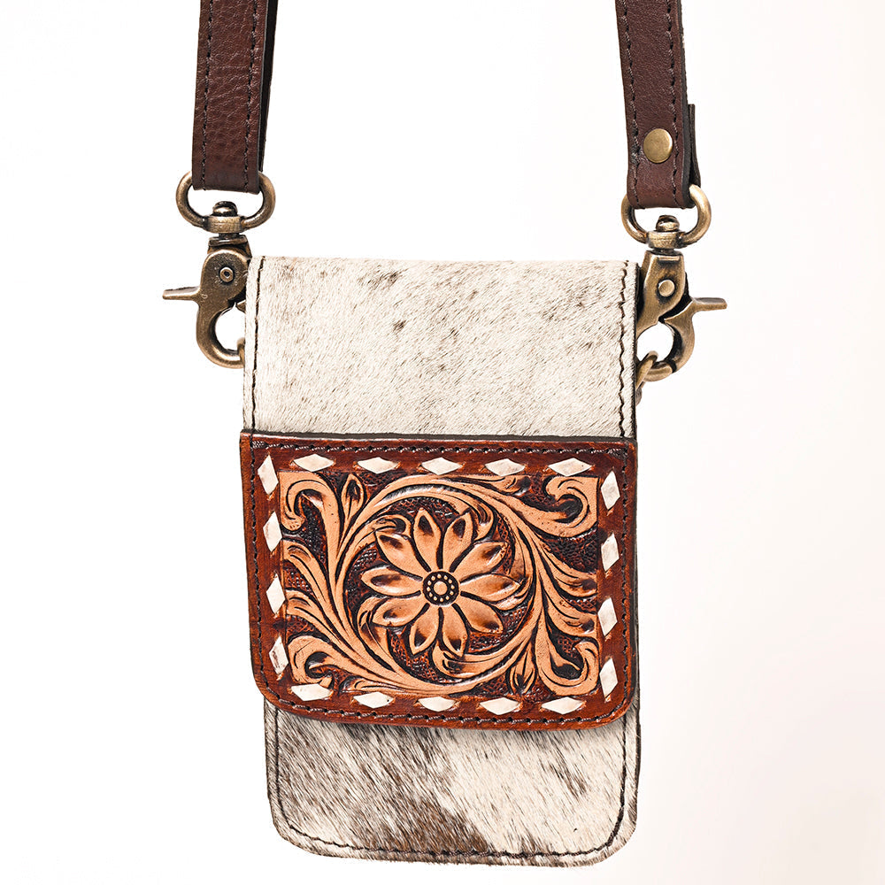 American Darling Hand Tooled Hair-On Genuine Leather