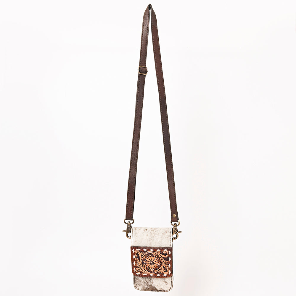 American Darling Hand Tooled Hair-On Genuine Leather