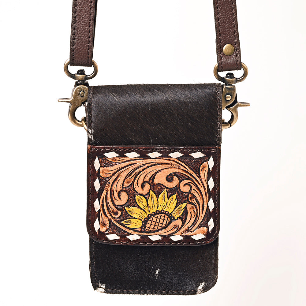 American Darling Hand Tooled Hair-On Genuine Leather