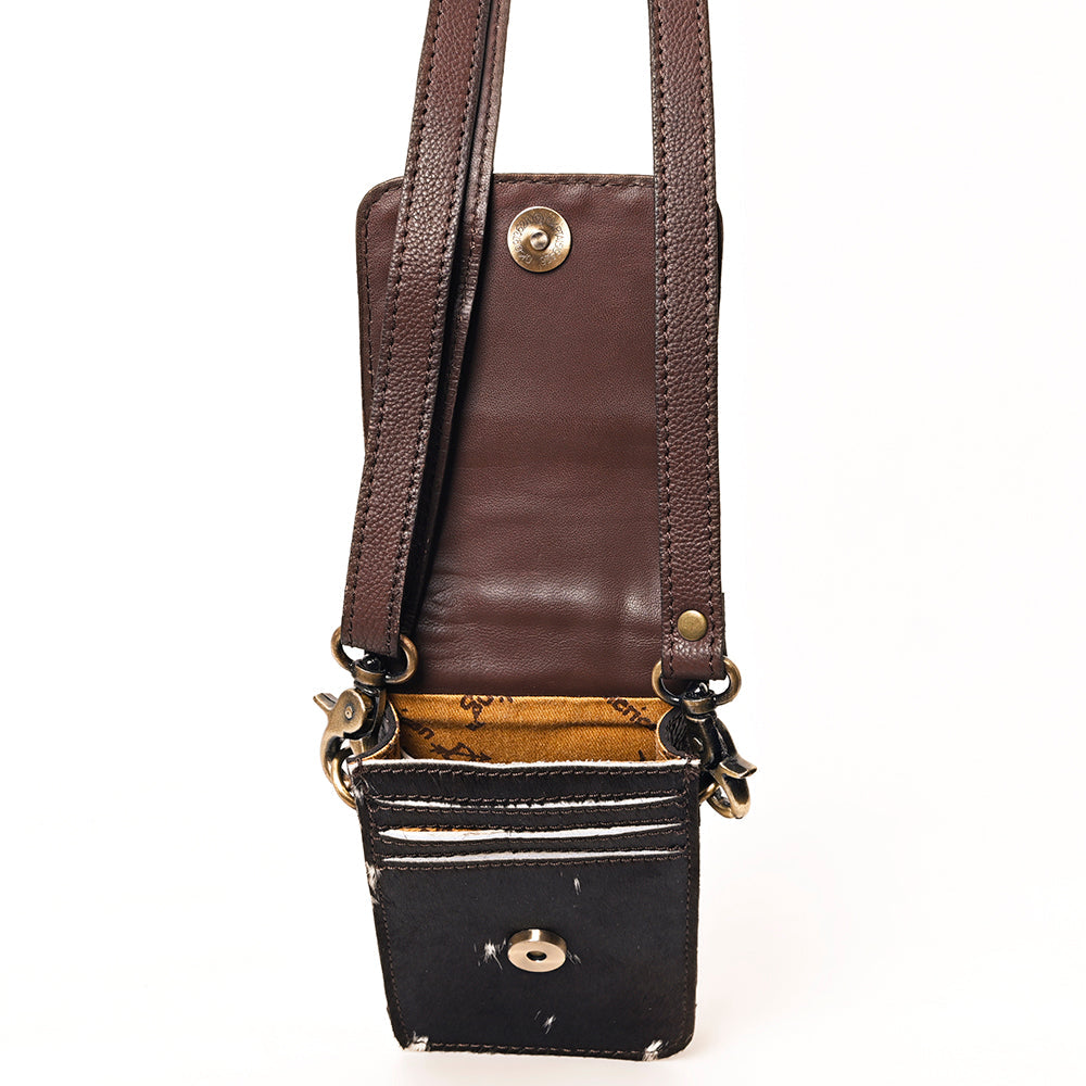 American Darling Hand Tooled Hair-On Genuine Leather