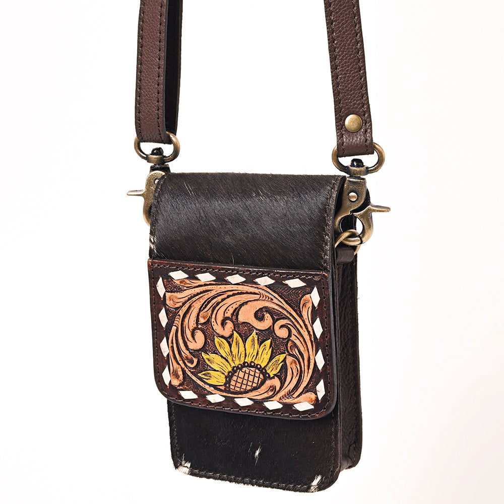 American Darling Hand Tooled Hair-On Genuine Leather