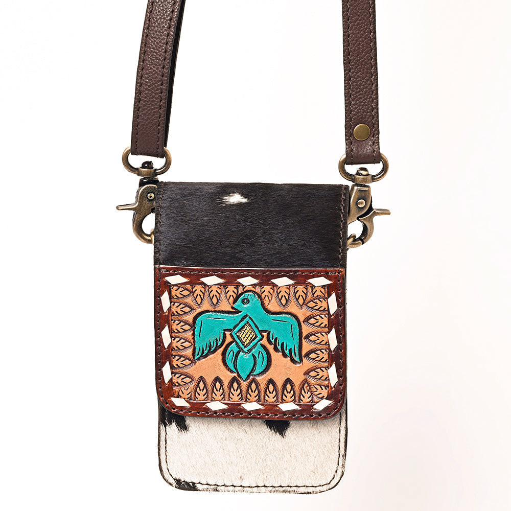 American Darling Hand Tooled Hair-On Genuine Leather