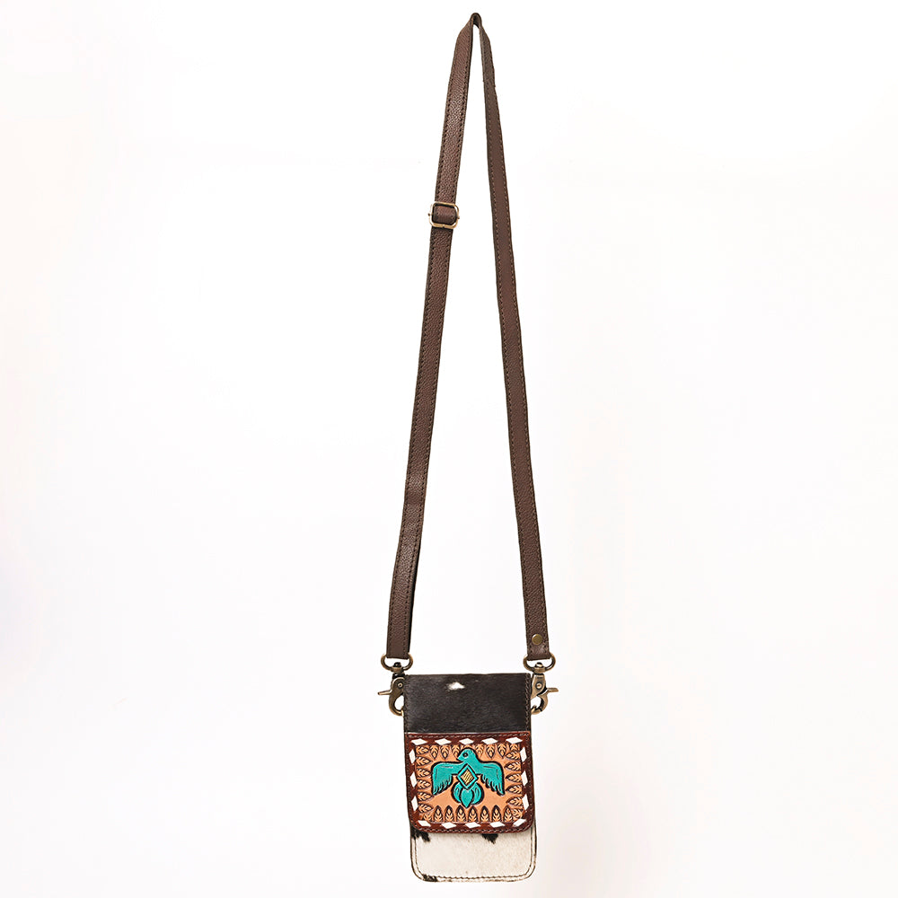 American Darling Hand Tooled Hair-On Genuine Leather