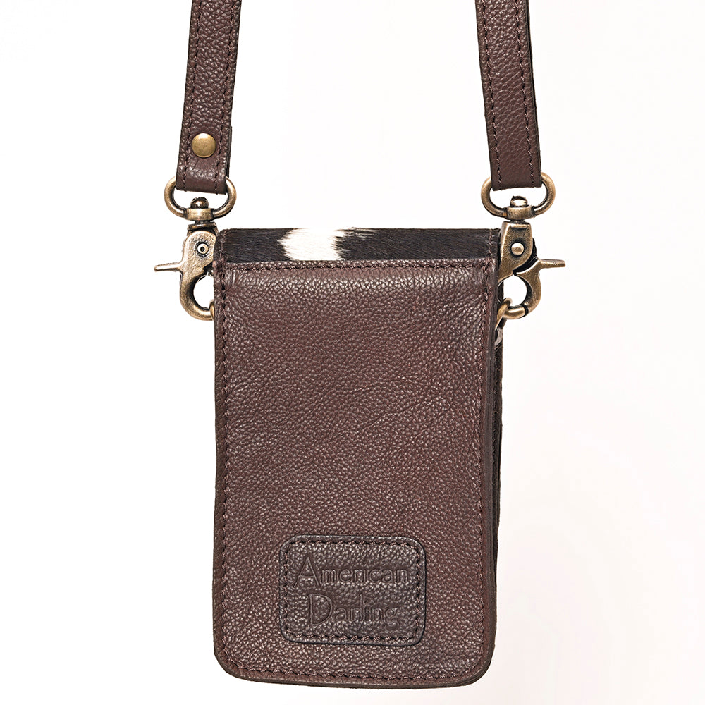 American Darling Hand Tooled Hair-On Genuine Leather
